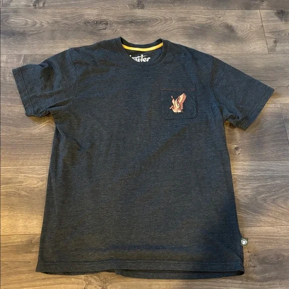 Howler Brothers Black Tee graphic front pocket size large - Picture 6 of 7